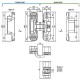 AGB Art. E302000206.640 Петля Eclipse 3.0 никель+колпачки