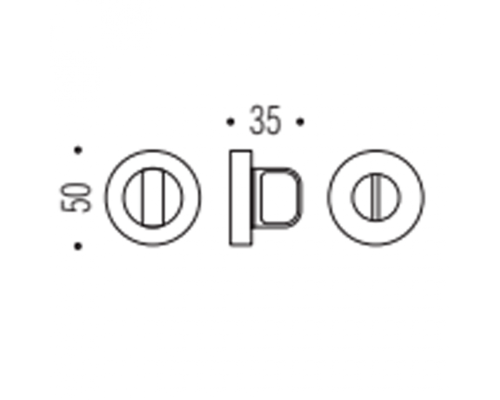 Накладка Colombo CD 49 BZG G вж6 мат. черный Robocinque