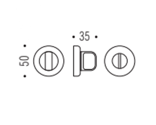 Накладка Colombo CD 69 BZG G вж6 мат. черный Robot