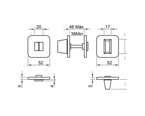 Накладка Tupai 6511 5S QRC-141 вж Титан Накладка Tupai 6511 5S QRC-141 вж Титан