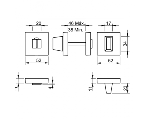 Накладка Tupai 801 Q-141 вж титан Накладка Tupai 801 Q-141 вж титан