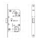 AGB Art. B061025034.640 Комплект Механизм Mediana Polaris мат хром вж 96мм+отв. планка