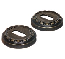 Накладка дверная под ключ буратино Extreza KEY-R02 античная бронза F23