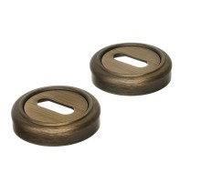 Накладка дверная под ключ буратино Extreza KEY-R01 матовая бронза F03