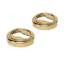 Накладка дверная под цилиндр Extreza CYL-R01 полированная латунь F01