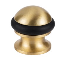 Упор дверной напольный Extreza D61 матовая латунь глянец F07