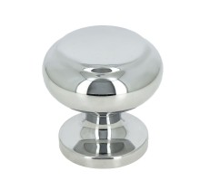 Круглые дверные ручки-кнобы BOSSY полированный хром F04 (1шт.)