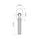 Оконная ручка Extreza BENITO-HW-F05 (BENITO 307) матовый хром