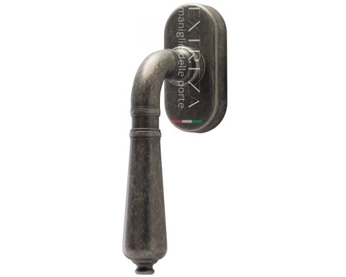 Ручка оконная Extreza Classic PETRA 304 HW античное серебро F45