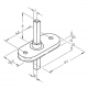 Оконная ручка Extreza CASCATA-HW-CLASSIC-F05 (CASCATA 140) матовый хром