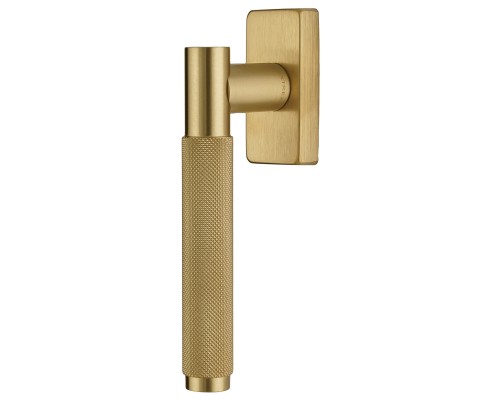 Ручка оконная Extreza Hi-Tech TUBA (Туба) 126 HW матовая латунь глянец F07 / кольцо матовая латунь Ручка оконная Extreza Hi-Tech TUBA (Туба) 126 HW матовая латунь глянец F07 / кольцо матовая латунь