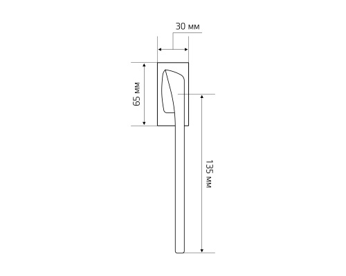 Оконная ручка Extreza ERICA-HW-F02 (ERICA 119) матовая латунь