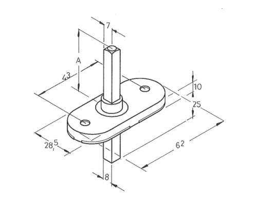 Оконная ручка Extreza CASCATA-HW-CLASSIC-F02 (CASCATA 140) матовая латунь