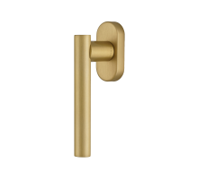 Ручка оконная Extreza CLASSIC PIVOT 132 HW матовая латунь глянец F07 / кольцо матовая латунь F02