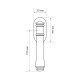 Ручка оконная Extreza PIERO (Пьеро) 326 HW матовая бронза F03