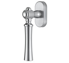 Ручка оконная Extreza DEZI-HW-F05-F04-F05 (DEZI 309) матовый хром / хром / кольцо матовый хром