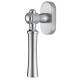 Ручка оконная Extreza DEZI-HW-F05-F04-F05 (DEZI 309) матовый хром / хром / кольцо матовый хром