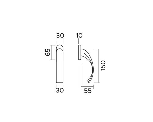 Оконная ручка Extreza CASCATA-HW-CLASSIC-F05 (CASCATA 140) матовый хром