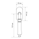 Ручка оконная Extreza Classic PETRA 304 HW матовая латунь F02