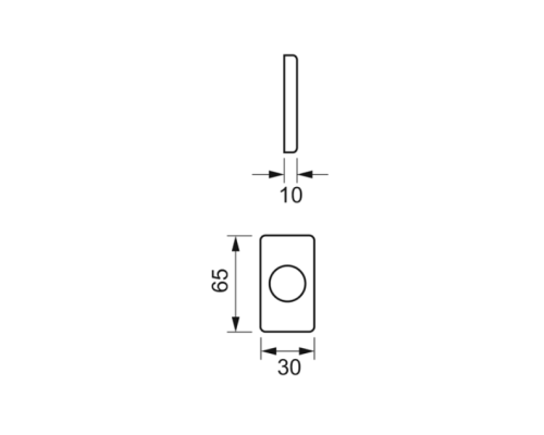 Оконная ручка Extreza FOSSA-HW-F05 (FOSSA 136) матовый хром
