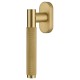 Ручка оконная Extreza Classic TUBA 126 HW матовая латунь глянец F07 / кольцо матовая латунь F02