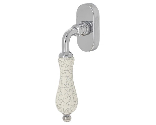 Ручка оконная Extreza DANA CRACKLE (Дана кракле) 306 HW полированный хром F04 Ручка оконная Extreza DANA CRACKLE (Дана кракле) 306 HW полированный хром F04