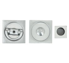 Ручка дверная купе Extreza Hi-tech P411 WC квадратная, матовый хром F05