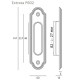 Ручка дверная для раздвижных дверей Extreza P602 полированная латунь F01