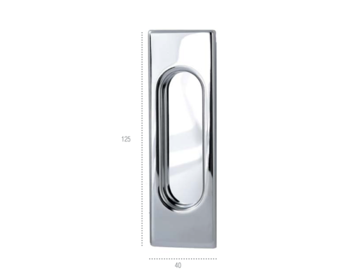 Ручки для раздвижных дверей (КУПЕ) Extreza P401 полированный хром F04 (1 шт.) Ручки для раздвижных дверей (КУПЕ) Extreza P401 полированный хром F04 (1 шт.)