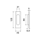 Ручка купе Extreza Hi-Tech P401 полированная латунь PVD F06 (1 шт.)
