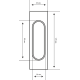 Ручки для раздвижных дверей (КУПЕ) Extreza P401 медь PVD F09 (1 шт.)