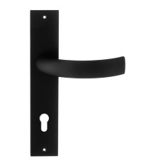 Дверная ручка на планке Extreza CASCATA-PL11-CYL-85-F22 (CASCATA 140) черный