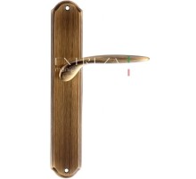 Дверная ручка Extreza CALIPSO (Калипсо) 311 на планке PL01 матовая бронза F03 сантехническая завертка WC