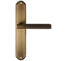 Дверная ручка на планке Extreza Classic TUBA 126 PL01 матовая бронза F03