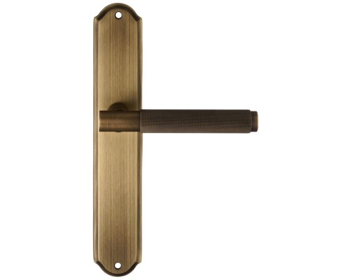 Дверная ручка на планке Extreza Classic TUBA 126 PL01 матовая бронза F03