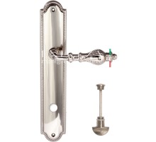 Дверная ручка Extreza EVITA (Эвита) 301 на планке PL03 WC полированный никель F21