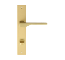 Дверная ручка на планке Extreza Hi-Tech ADONA 122 PL13-WC-96 матовая латунь F02