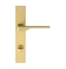 Дверная ручка на планке Extreza Hi-Tech ADONA 122 PL13-WC-96 матовая латунь F02
