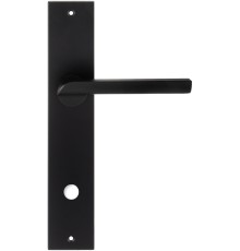 Дверная ручка на планке Extreza Hi-Tech SANTA 128 PL11-WC-96 черный матовый F22