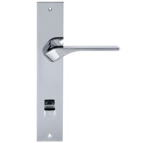 Дверная ручка на планке Extreza AURA 134 PL11-WC-96 полированный хром F04