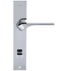 Дверная ручка на планке Extreza AURA 134 PL11-WC-96 полированный хром F04