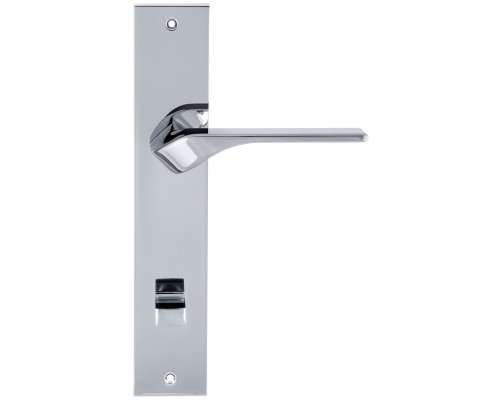 Дверная ручка на планке Extreza AURA 134 PL11-WC-96 полированный хром F04 Дверная ручка на планке Extreza AURA 134 PL11-WC-96 полированный хром F04
