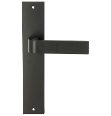 Дверная ручка Extreza Hi-Tech SOUND (Саунд) 106 на планке PL11 черный матовый F22 без доп. запирания PASS
