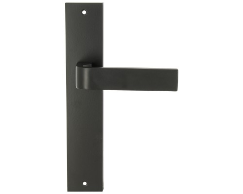 Дверная ручка Extreza Hi-Tech SOUND (Саунд) 106 на планке PL11 черный матовый F22 без доп. запирания PASS
