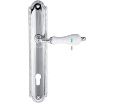 Дверная ручка Extreza DANA (Дана) 305 на планке PL03 CYL полированный хром F04