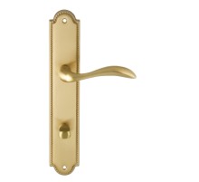 Дверная ручка на планке Extreza FLEXA-PL03-WC-96-F07 (FLEXA 335) матовая латунь глянец