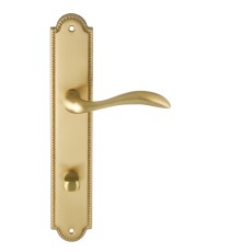 Дверная ручка на планке Extreza FLEXA-PL03-WC-96-F07 (FLEXA 335) матовая латунь глянец