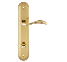 Дверная ручка на планке Extreza FLEXA-PL05-WC-96-F01 (FLEXA 335) полированная латунь
