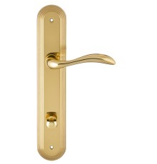 Дверная ручка на планке Extreza FLEXA-PL05-WC-96-F01 (FLEXA 335) полированная латунь