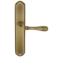Дверная ручка Extreza CARRERA (Каррера) 321 на планке PL01 матовая бронза F03
